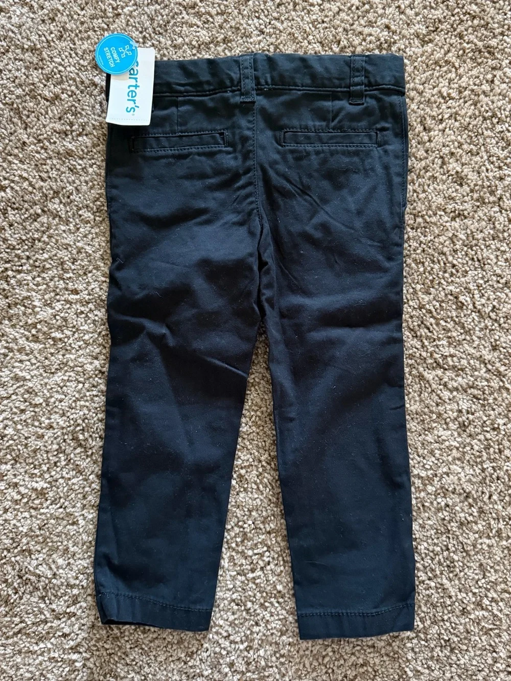 Carter’s Boys Black Chino Pants Size 2T NWT